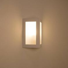 Arandela Triangular Em Alumínio Parede Muro Externa E Interna Cor: Branco