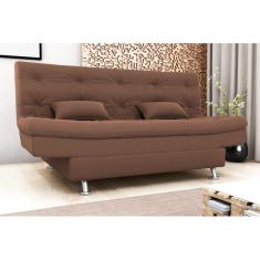 Sofá Cama Salomé Veludo Ferrugem E435 - Matrix