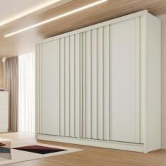 Guarda Roupa Casal 2 Portas de Correr 4 Gavetas Ripado Galati Made Mar