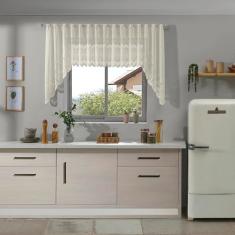 CORTINA CASCATA CLASSICA MARFIM ARABESCO 3,00M X 1,00M