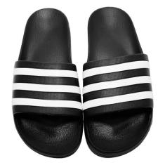 Chinelo Adidas Adilette Unissex, Preto, Branco, 34/35