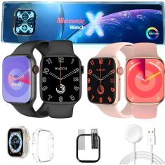 Relógio Inteligente Watch X Original Microwear Android iOS Bluetooth Gps Smartwatch X Tela Amoled-Unissex