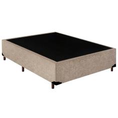 Cama Box Casal Suede SerenePrime Bege 138x188x40