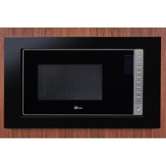 Micro-ondas de Embutir Fischer Fit Line 34915 25L Automenu Relógio Trava de Segurança Preto 220V