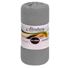 Lençol King c/ Elástico Malha in Cotton Altenburg, Cinza