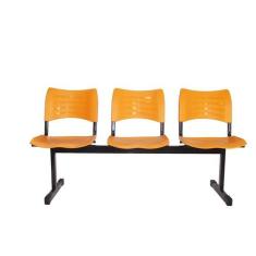 Longarina Turim 3 Lugares - Maiart, Laranja