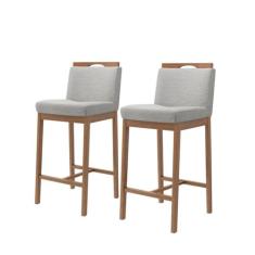 Conjunto 2 Banquetas Madeira Maciça Dani - Ease Móveis