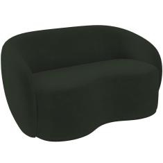 Sofá 3 Lugares 180cm Sala De Estar Living Oscar K01 Veludo Verde