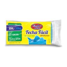 Saco de Lixo Fecha Fácil Embalixo 100L, 15, 100L