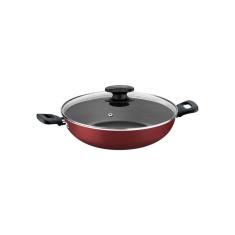 Panela Wok Loreto Alumínio 28Cm Vermelho Tramontina