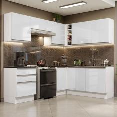 Cozinha Completa 409001 Armário E Balcão Branco Brilho
