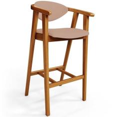 Banqueta Alta Para Cozinha Bancada Bar Sala de Jantar Fixa Cecília L02