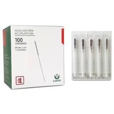 Agulha Acupuntura 0,25x40mm cx 100 un  Blíster - Lautz (importada)