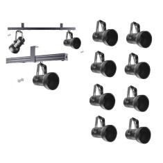 Kit 8 Spot Trilho Perfilado Eletro calha Par20 Bulbo OL7