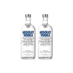 Vodka Absolut 1L Kit 2 Unidades