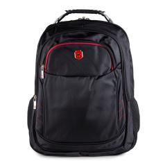Mochila Para Notebook Executiva Swissland SL04004 Em Poliéster Com Cabo De Aço 18 Preto Com Vermelho