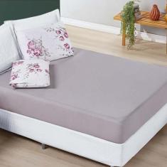 Jogo Cama Lençol Celi Casal 200 Fios - Palha Florido - Casa Scarpa