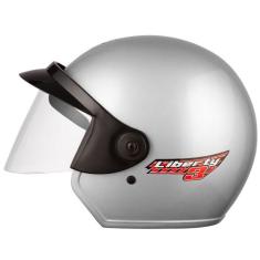 Capacete Aberto Moto Liberty 3 Three Solid Masculino Feminino Confortá
