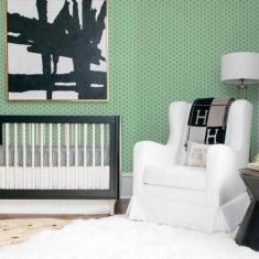 Papel de Parede Infantil Bolinhas Verde Degradê - CasaH