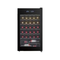 Adega de Vinho Climatizada 34 Garrafas Inverter Bivolt Midea, Preto, B