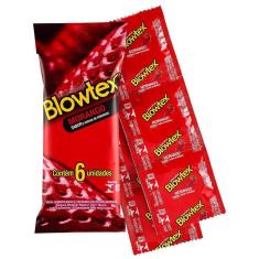Preservativo Blowtex  Sabor Morango  6 Unidades