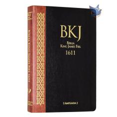 Bíblia King James BKJ 1611 Ultra Fina Ampliada Preta e Marrom