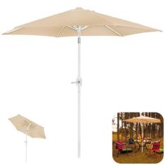 Ombrelone Guarda Sol 2,4M Aço Manivela Articulado Sombreiro Jardim Pis