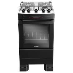 Fogão Mueller 4 Bocas Preto Com Acendimento Automático Total MFI4BF Bivolt