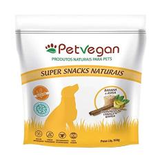 Petisco Snack PetVegan para Cães Sabor Banana e Aveia 150g