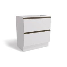 Balcão de Cozinha Maxxi G755 2 Gavetas s/ Tampo 80cm Branco - Kappesberg