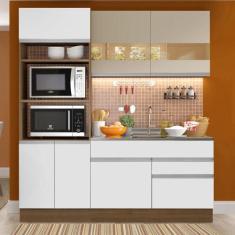 Cozinha Compacta Madesa Helen 6 Portas 2 Gavetas (Sem Tampo e Pia), Ru