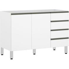 Balcão De Pia Sem Tamp 120cm Branco