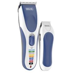 Kit Máquina de Cortar Cabelo Wahl Color Pro Cordless Bivolt - Branco