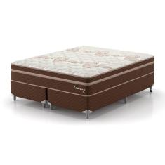 Conjunto Cama Queen Montreal Taurus 1,58x1,98x0,67 Marrom