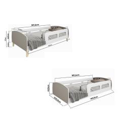 Cama Infantil Montessoriana Solteiro com Proteção Lateral Jardim Movelbras