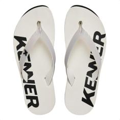 Chinelo Kenner Red Dnn-19 40 Branco/Preto