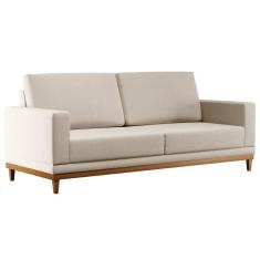 Sofá Living 180cm 3 Lugares Kayrós D05 Linho Bege - Mpozenato