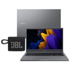 Notebook Samsung Core i5-1135G7 8GB 1TB Tela Full HD 15.6” Windows 10 Book NP550XDA-KF1BR + Caixa de Som Portátil JBL Go 3 Preto