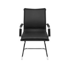 Cadeira de Escritório Estofada em Corino Fixa 3304 OR Design Preta