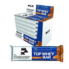 Top Whey Bar - 12 Unidades de 41g Amendoim - Max Titanium