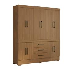 Guarda Roupa Casal 10 Portas 3 Gavetas Mônaco Atacama