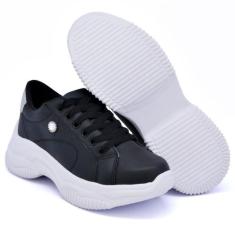 Tênis Feminino Casual Confortável Detalhado - D e spot, Marsala, 35, F