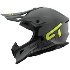 Capacete Motocross Pro Tork Fast 788 Gray Fosco Masculino Feminino Off