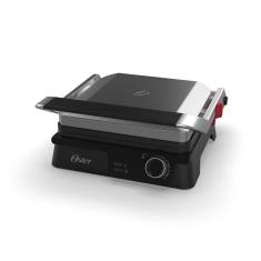 Grill Elétrico Multiuso OGRL610 Chapa Antiaderente Oster Inox Com Preto 220V