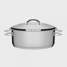 Caçarola Rasa Inox Fundo Triplo 4,7L Solar Tramontina