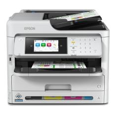 Impressora Multifuncional Epson Workforce Pro WF-C5810 Eth Wi-Fi Duplex ADF Bivolt - Branco