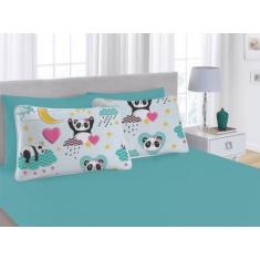 Jogo De Lençol Casal Padrão Estampado Kids 3pç Malha Com Elástico - 10