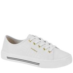 Tênis Casual Feminino Moleca Flatform Confortável 5667334, Branco napa