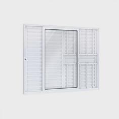 Janela Veneziana Alumínio Lateral 3 Folhas Eccellente 120x150cm Lucasa
