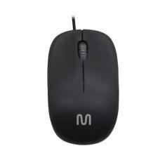 Mouse Com Fio Mid 1200dpi Conexão Usb 3 Botões Textura Fosca Preto Multi - MO255
